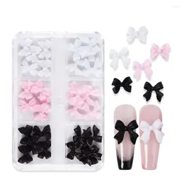 Nail Art Decorations Resin Charms Bow Supplies Manicure Ornaments Bear Rhinestones Camellia Butterfly