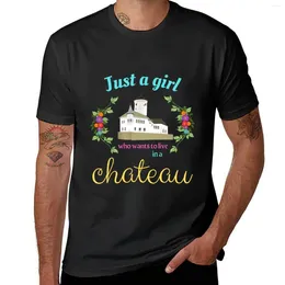 Herren-Tanktops „Just A Girl Who Wants To Live In Chateau“-T-Shirt, schnell trocknende Anime-T-Shirts für Herren