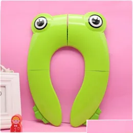 Toilet Seat Covers Ers Travel Sile Non-Slip Toddler Cushion Chair Pad Folding Potty Training Mat Drop Delivery Home Garden Bath Bath Dhdrm