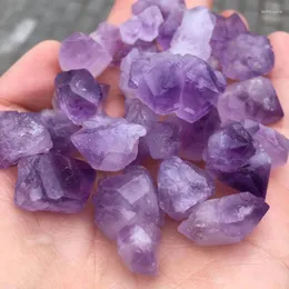 Dekorativa figurer Amethyst Cluster Quartz Crystals Minerales Gemsten Natural Cristal Healing Stones Reiki Dekoration