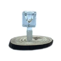Cubic Glass Hockah Bowl 14mm 18mm 큐브 스퀘어 그릇/슬라이드 남성 조인트 봉 흡연 액세서리