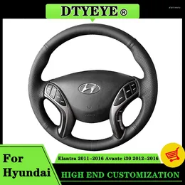 Capas de volante Capa de carro para Hyundai Elantra Avante I30 2011-2024 Personalizado DIY Acessório Trança Original