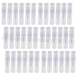 Şişe 50pcs 2ml Şeffaf Plastik Sprey Şişe Atomizer Parfüm Şişe Atomizasyon Sprey Sıvı Konteyner Kozmetik Paketleme Mini Seyahat