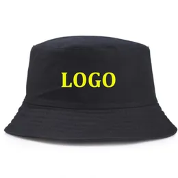 Custom Bucket Hat Outdoor DIY logo Fisherman Hats Sports Cap Men Women Cotton Fishing Caps286f