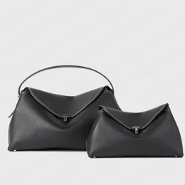 Toteme Bag High Women 's Cowhide Shouther Bags 크로스 바디 백 품질 핸드백 클라치 가방 가방이있는 가방