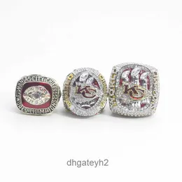 CXLV Anelli a fascia 2023 Kansas Chief Super Bowl Champion Ring Set 3 pezzi 1969 2019 2023 Qf9a