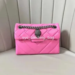 2024 Kurt Geiger Designer torebka Messenger Bag Flalow Women Man Mini skórzany ramię metalowy znak Pochette Tote Crossbody Candy Kolor