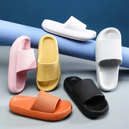 Kadın ve Erkekler İçin Yastık Terlik Ev Slaytları Duş Sandalet Son derece rahat yastıklı kalın taban platformu tasarımcı terlik