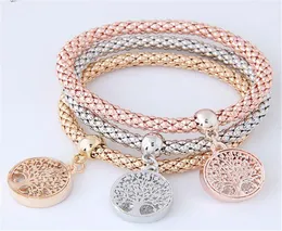 3pcsset árvore da vida pulseira de cristal luxo designer jóias mulheres pulseiras charme pulseiras para mulheres pulseria feminina presentes1513197