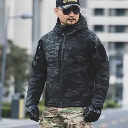 사냥 재킷 M65 위장 전술 재킷면 의류 남자 겨울 야외 방수 내마모성 따뜻한 후드 군 윈드 브레이커