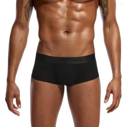 Unterhosen Feitong Sexy Männer Unterwäsche Komfortable Feste Farbe Marke Boxer Beutel Ultradünne Calzoncillo Hombre