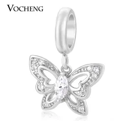 VOCHENG Endless Charms 3 Colors Bracelet Charm Inlaid CZ Stone Brass Material Nonfading Butterfly Interchangeable Jewelry VC1469486142