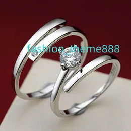 Ich liebe dich Paarringe Unisex Eheringe für Frauen Männer Liebhaber Jahrestag Schmuck Geschenk Allergie verhindern 925 Sterling Silber