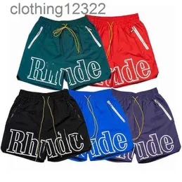 Men's T-Shirts 2023 new designer shorts rhude shorts summer fashion beach pants Men women high quality street wear red blue black purple pants mens short US size S-2XL