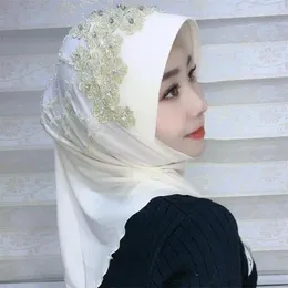 Abbigliamento etnico Abaya Hijab Sciarpa musulmana per le donne Turbante Foulard gratuito Malesia Cappello Kufi Islam Arabia Saudita Scialle arabo