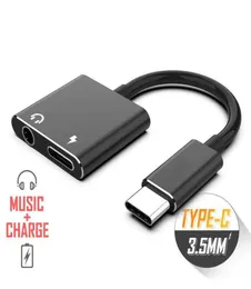 TypeC to 35mm Jack AUX Audio Headphone USBC Charging Adapter Splitter Cable 2 in 1 Digital Audio Charger2799066