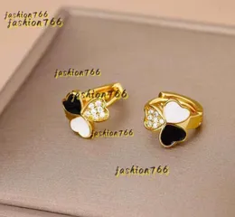 أقراط القلب المستحيلة للنساء مصممة من الصلب الذهب المطلي بالذهن الربط Orecchini Heart Love Stud Enring Jewelry Gift Brincos Stores 2024