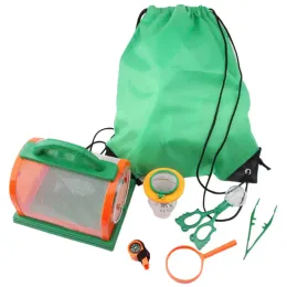 Suprimentos 7 pçs exploração ao ar livre inseto net aventura kit de captura de insetos conjunto crianças equipamentos científicos educacionais