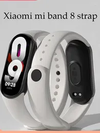 Xiaomi Mi Band 8 글로벌 버전 NFC 팔찌 액세서리 실리콘 팔찌 Watchband Pulseira Correa Miband 용 시계 밴드 스트랩