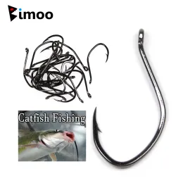 Ami da pesca Bimoo 100 pezzi Ami da pesca per pesce gatto spinato Amo forgiato in acciaio ad alto tenore di carbonio con acqua salata per pesce gatto 8 6 1/0 2/0 3/0 all'ingrosso