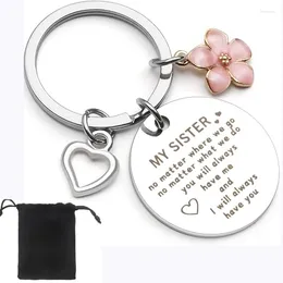 Keychains Sister Keyring Gifts Birthday Christmas Present Special Personalised Friend Jewellery On Graduation Wedding