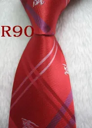 R90 100silk Jacquard tkane ręcznie robione men039s krawat krawat 0126562643