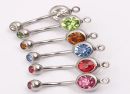 Body Jewelry stainless steeel Navel Ring Belly Button Ring Add You Own Charm Accessory8146409