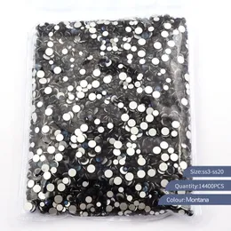 14400 pezzi in massa all'ingrosso Montana Glitter non fissi strass unghie diamante per ciondoli per unghie Nail art decoracion para unas 240219