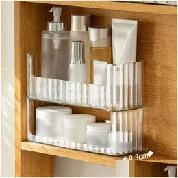 Storage Boxes Bins Mirror Cabinet Box High Quality Durable Functional Convenient Stackable Luxury Bathroom Accessories Space Savin Dhbrw