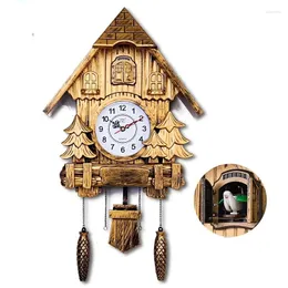 Настенные часы с кукушкой, модные часы для гостиной из смолы, 20 дюймов, часы с будильником, современные часы