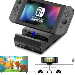 Nintendo Switch için Tip C'den TV'ye TV Adaptör Jakı Jack USB Şarj Docking Play Stand Charger