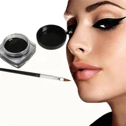 Eyeliner krem ​​do eyelinerów prywatny Niestandardowy pędzel masowy Wodoodporny czarny długotrwałe łatwe do usunięcia Pigmment Eye Liner Makeup Beauty 240220