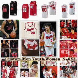 NCAA personalizado S-6XL Rutgers Scarlet Knights College Basketball 11 Clifford Omoruyi Jerseys 0 Derek Simpson Williams Woolfolk Palmquist Ogbole Chol Hayn Terry Morales