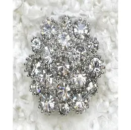 Whole CLEAR CRYSTAL RHINESTONE PIN BROOCH BRIDESMAID FLOWER GIRL WEDDING FASHION PARTY PROM BROOCHES PIN JEWELRY GIFT C66405422257