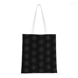 Shopping Bags Mystic Eyes Grocery Tote Bag Women Custom Optometrist Canvas Shoulder Shopper Big Capacity Handbags