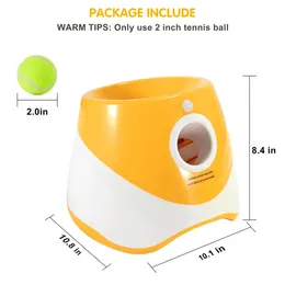 Dog Walking Device Pet Throwing Toy Tennis er Outdoor Ball Machine Automatic Pinball Supplies 240220