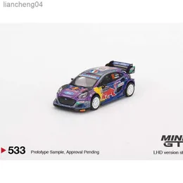 Diecast Model Cars MINIGT 1 64 Rally1 #19 MonteCarlo Winner alloy car model MGT533