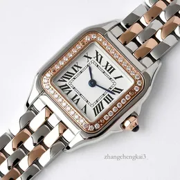 Women for Ladies Watch Square Quartz Watch Stainless Steel Folding Buckle Womens Gold Watches Montre De Luxe Designer Wristwatches