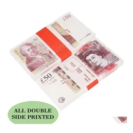 Novelty Games Novelty Games Play Paper Printed Money Toys UK Pounds GBP British 50 Commemorative Prop Toy for Kids Christmas Gifts eller DH2MV