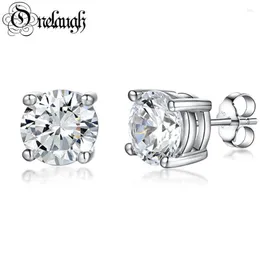Stud Earrings Onelaugh 925 Sterling Silver Diamond For Women Total 1 0Ct D Color GRA Mossanite Gem Wedding Jewelery Gift271S