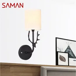 Wall Lamps SAMAN Lights Modern Creative Figure LED Sconces Indoor For Home Corridor