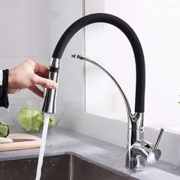 Rubinetti da cucina Rubinetto in silicone a rotazione flessibile 360 Lavello a 2 modalità Miscelatore acqua fredda e montata sul piano