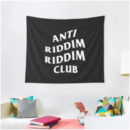 Tapestries Anti Riddim Club Tapestry Home Decoration Accessories Luxury Living Room Drop Delivery Garden Dhoun