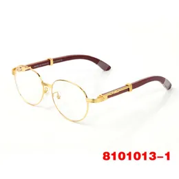 round bridge sunglasses Gold Spectacles lastest fashion men women all-match Framed vintage sport in wood sunglas Silver frame eyeg269G