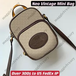 OEO Vintage Mini Bag 658556 Tiger Head Satchel Style Women Men Little Crossbody243o