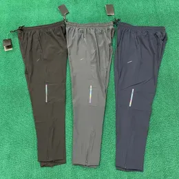 Designer-Freizeit-Jogginghose für Herren, Fitness, Workout, Tech-Trainingshose, Jogger-Hose, schwarz, Yoga-Outfit, Sport, schnell trocknend, Kordelzug, Taschen für das Fitnessstudio, schmale Jogginghose