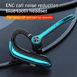 Cuffie wireless con microfono Auricolari Bluetooth ENC Cuffie a mani libere con cancellazione del rumore Busines Auriculares Driving Gaming man Auricolare Cuffie HD Call