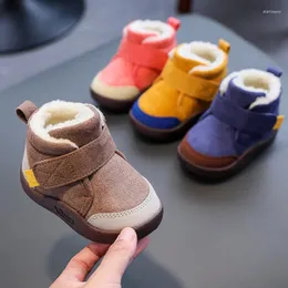 Boots Toddler Baby 2024 Winter Warm Snow Boys Girls Plush Soft Bottom Infant Shoes Outdoor Sneakers Kids