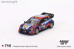 سيارات Diecast Model ** المسبق ** Mini GT 1 64 Hyundai i20 N Rally1 2023 Rally Lhd Diecast Model Car