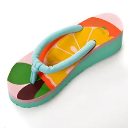 Summer Fruit Slipper Cartoon Cute Home Candy Series Flat Bottom Clamping Cartoon Slippers Orange New